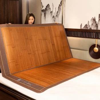 
Maternal and infant grade A-grade summer mat, carbonized bamboo mat, double-sided rattan mat, foldable household straw mat, student dormitory mat