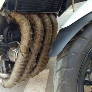 
Motorcycle exhaust pipe anti-scalding thermal insulation tropical insulation cotton banana cloth partition cloth anti-scaling 76412. Fireproof and high temperature resistant