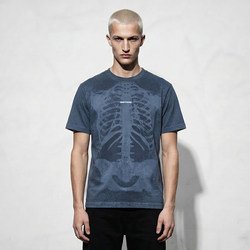 Empty Eyes (Ees) Skeleton Sweat Short-Sleeve T-Shirt for Men and Women, Summer Fitness Sports Top