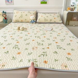 a类母婴级夏季乳胶凉席三件套床笠可水洗学生宿舍夏天.空调软席子