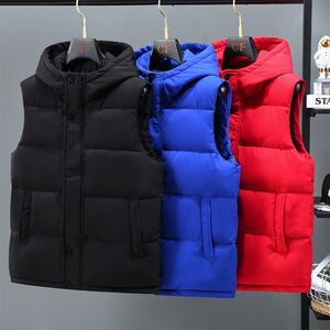 
Down cotton vest men's custom printed logo autumn and winter trendy sleeveless vest jacket large size workhorse clip vest