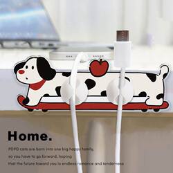 Cartoon Cable Organizer for Wall and Desktop, Cable Management Tool, Cute Hanging Data Cable Holder