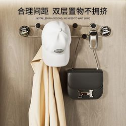 Suction cup stainless steel hooks behind door hooks bathroom strong load-bearing adhesive kitchen storage traceless wall hanging rack