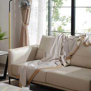 
Light luxury Class A baby skin-friendly cotton cashmere cover blanket shawl blanket travel leisure cover blanket sofa blanket velvet blanket