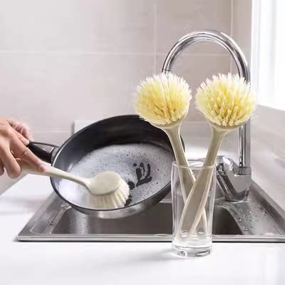 
[Azheng Selection] Plastic small pot brush, 1 kitchen brush, long handle cleaning brush