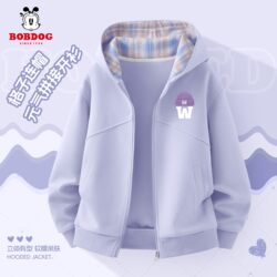 Babudou Children's Clothing Girls' Spring and Autumn Jacket 2026 New Stylish Little Girl Clothes Casual Children's Hooded Top