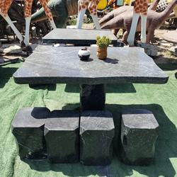 Stool stone table villa living room outdoor natural marble stone table stone table stone bench rectangular garden bathroom square