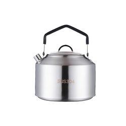 Outdoor 304 stainless steel kettle picnic camping cooker foldable camping teapot portable kettle