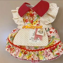 Early spring floral dress pet clothing Maltese Pomeranian dog clothes cat clothes spring and summer style