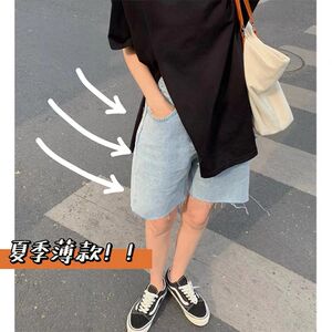 
Maternity shorts, summer thin bottoming pants, women's summer outer wear, mid-length pants, summer wear, large size wide-leg jeans