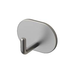 Stainless steel hook adhesive no punching strong load-bearing bathroom kitchen door back wall hanging mop towel hook