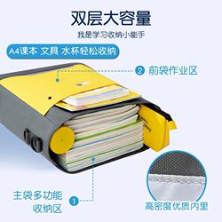 Primary school students' tutoring bags, children's canvas school bags, boys and girls art handbags, extracurricular tutoring classes, book bags