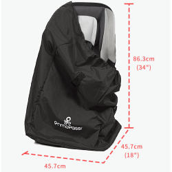 Travel child safety seat storage bag stroller dust bag checked bag drawstring pocket extra large thickened polyester