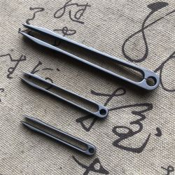 Wuji outdoor mini portable compact tool titanium alloy tweezers tc21 small eyebrow tweezers beard CNC clip