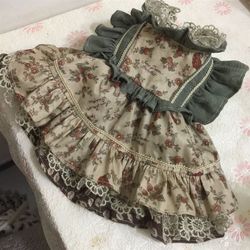 Early spring floral dress pet clothing Maltese Pomeranian dog clothes cat clothes spring and summer style