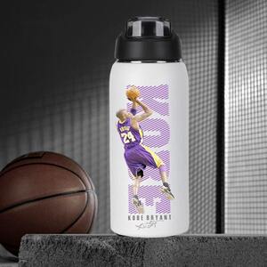 
Customized basketball fan water cup Kobe James peripheral Curry Antetokounmpo thermos children's birthday gifts for students