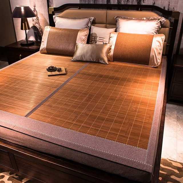 
Maternal and infant grade A-grade summer mats, carbonized bamboo mats, double-sided rattan mats, foldable household straw mats, student dormitory mats