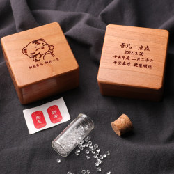 Baby hair umbilical cord collection box souvenir production baby hair permanent storage box cow tiger baby Yue baby