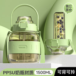 Ppsu Material Large-Capacity Water Cup for Girls, High-Looking Summer Water Bottle, Portable Straw Cup, High Temperature Resistant Cup