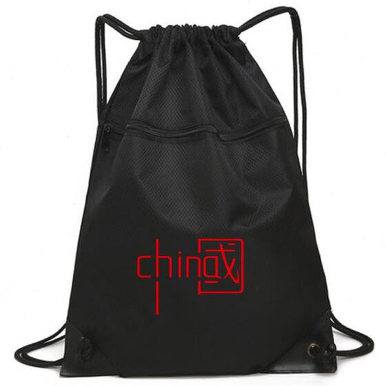 
Basketball bag basketball bag Chinese national trend drawstring backpack outdoor travel bag large capacity leisure sports fitness bag