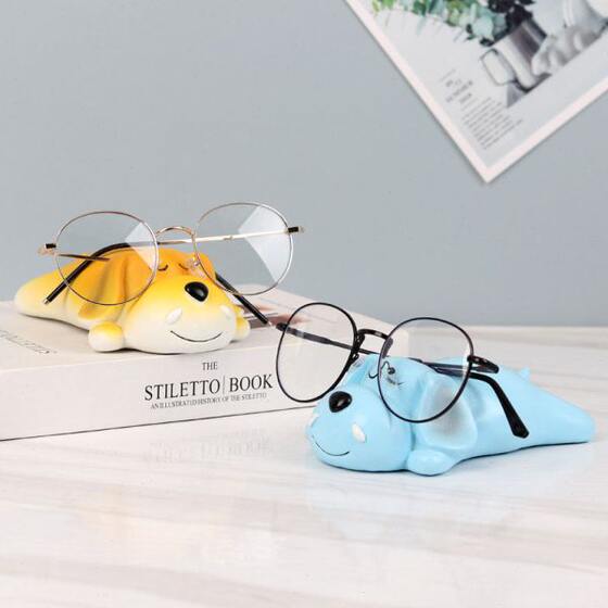 
Creative display stand shop glasses desktop props decoration glasses lying dog place bracket storage glasses ornaments rack