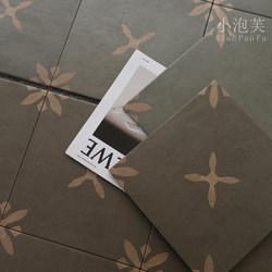 French Retro-Style Textured Mottled Floral Tiles for Bathroom, Guesthouse, Cafe, Balcony, Kitchen, and Restaurant