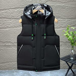 
Fashionable down cotton vest men's winter trendy large size outer wear cotton vest jacket cold-proof and warm thickened vest