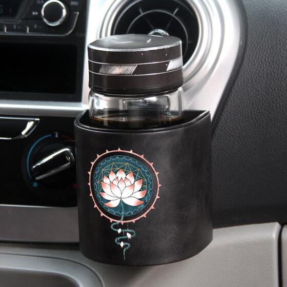 Water-carrying cup holder, beverage outlet seat, storage box, retro car teacup cup holder, car row storage, mobile phone front glasses