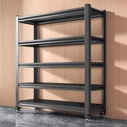 Multi-Layer Storage Rack Integrated Against the Wall for Home Use in Living Room or Balcony, Floor-Standing Angle Steel Storage Rack for Express Delivery Warehouse