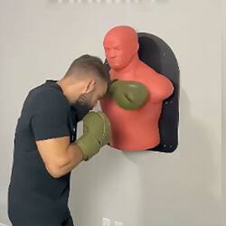 Wall-Mounted Humanoid Punching Bag Silicone Sandbag for Home Indoor Fighting Boxing Sanda Upright Non-Falling Punching Bag