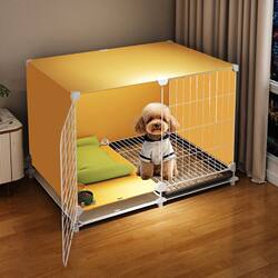 Dog Cage with Separate Toilet, One Bedroom, One Living Room, One Bathroom, Household Indoor Storage Cabinet, Teddy Pomeranian Bichon Storage Cabinet