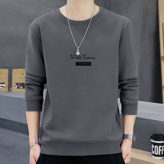 
Men's sweatshirts spring and autumn men's long-sleeved T-shirts men's sweatshirts autumn and winter bottoming shirts tops men's printed t-shirts
