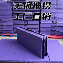 Gymnastics Mat for Somersaults and High Jumps, Foldable, Suitable for Kindergarten, Gym, Sports Hall, Dance, Martial Arts, Thickened for Training and Anti-Fall Protection