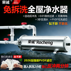 Backwash Pvdf Central Water Purifier for Household Use in Rural Areas, Suitable for Tap Water, Well Water, and Yellow Mud Water, Whole-House Pre-Filter