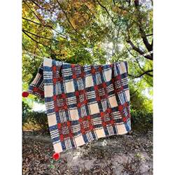 Nap Blanket, British Plaid Sofa Blanket, Travel Warm Blue Plaid Soft Double-Sided Blanket, Bed End Blanket, Car Blanket