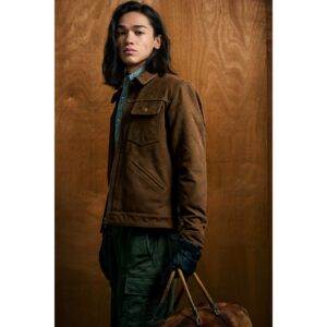 
Special Uncle American Retro Yellowstone Maillard Leather Spring and Autumn Leather Work Jacket Early Spring Men's Casual Jacket