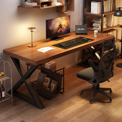 Computer Desk, Desktop Home Desk, Simple Office Desk, Work Desk, Bedroom Student Writing Desk, Double Gaming Table