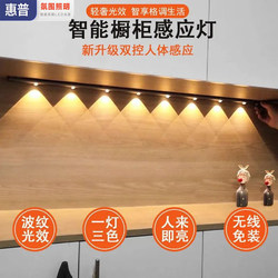 Hp Cabinet Light Strip Led Wine Cabinet Light Rechargeable Human Body Sensor Light Strip Wireless Self-Adhesive Kitchen Shoe Cabinet Wardrobe Light
