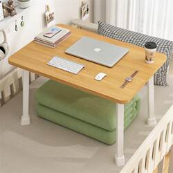 Folding Small Table for Bed, Computer Desk, Study Desk, Student Dormitory Bed Table, Study and Writing Desk, Dining Table for Bay Window