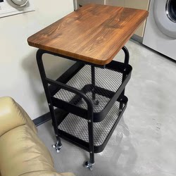 Movable Storage Rack, Living Room Sofa Side Table, Bedroom Bedside Table, Household Snack Trolley, Multi-Layer Storage Rack