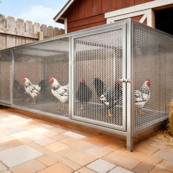 Extra-Large Chicken Coop for Home Use, Outdoor, Anti-Weasel, Dense Mesh, Rainproof, Rural Chicken Coop, Automatic Manure Cleaning Breeding Cage