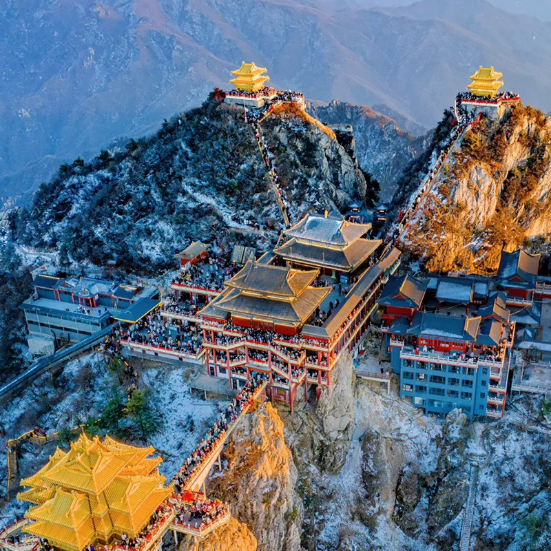 8人纯玩小团 含高铁河南旅游洛阳少林寺老君山博物馆4天3晚跟团游