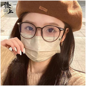 
New small round frame TR90 flat mirror 1151 female myopia can be equipped with degree Internet celebrity ultra-light anti-blue light glasses frame