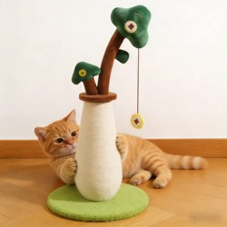 Money Tree Cat Scratching Post, Cat Climbing Frame, All-In-One Self-Entertainment Boredom-Relief Cat Teaser Wand, Wear-Resistant, No Shedding, Scratch-Resistant, Urgent Use, Doesn'T Take up Space