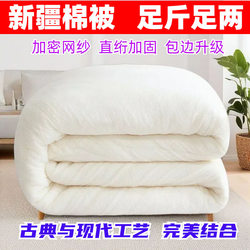 Xinjiang Cotton Quilt Core, Long-Staple Cotton Quilt, Pure White Filling, Double Bed Mattress, Winter Thickened Warm Quilt, Handmade