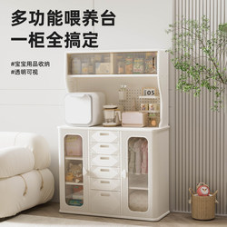 Babyviko Baby Feeding Table, Kidsren's Storage Wardrobe, Multi-Layer Storage Rack, Baby Toy Floor-Standing Storage Rack