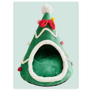 
High-end Christmas cat nest, winter warm closed cat bed, safe tent, tent, dog and cat house, winter nest supplies