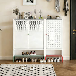 Shoe Cabinet for Home Entrance, Large Capacity Shoe Storage Rack, Multi-Layer Steel Shoe Rack, Entryway Storage Cabinet