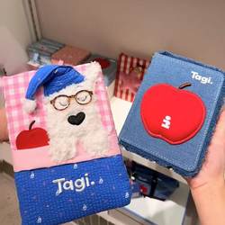 Tagi. Apple Passport Holder, Travel Document Passport Protector, Safe and Secure, Star Denim Card Holder