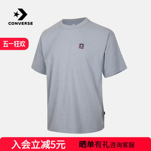 
Converse 2026 summer men and women same style round neck loose sports casual short-sleeved T-shirt UCJ437-BI5